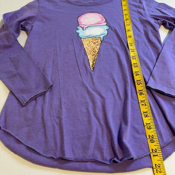 NWT Chasor Girl's Ice Cream Cone Long-Sleeve Tee Size 10 - Picture 5 of 6